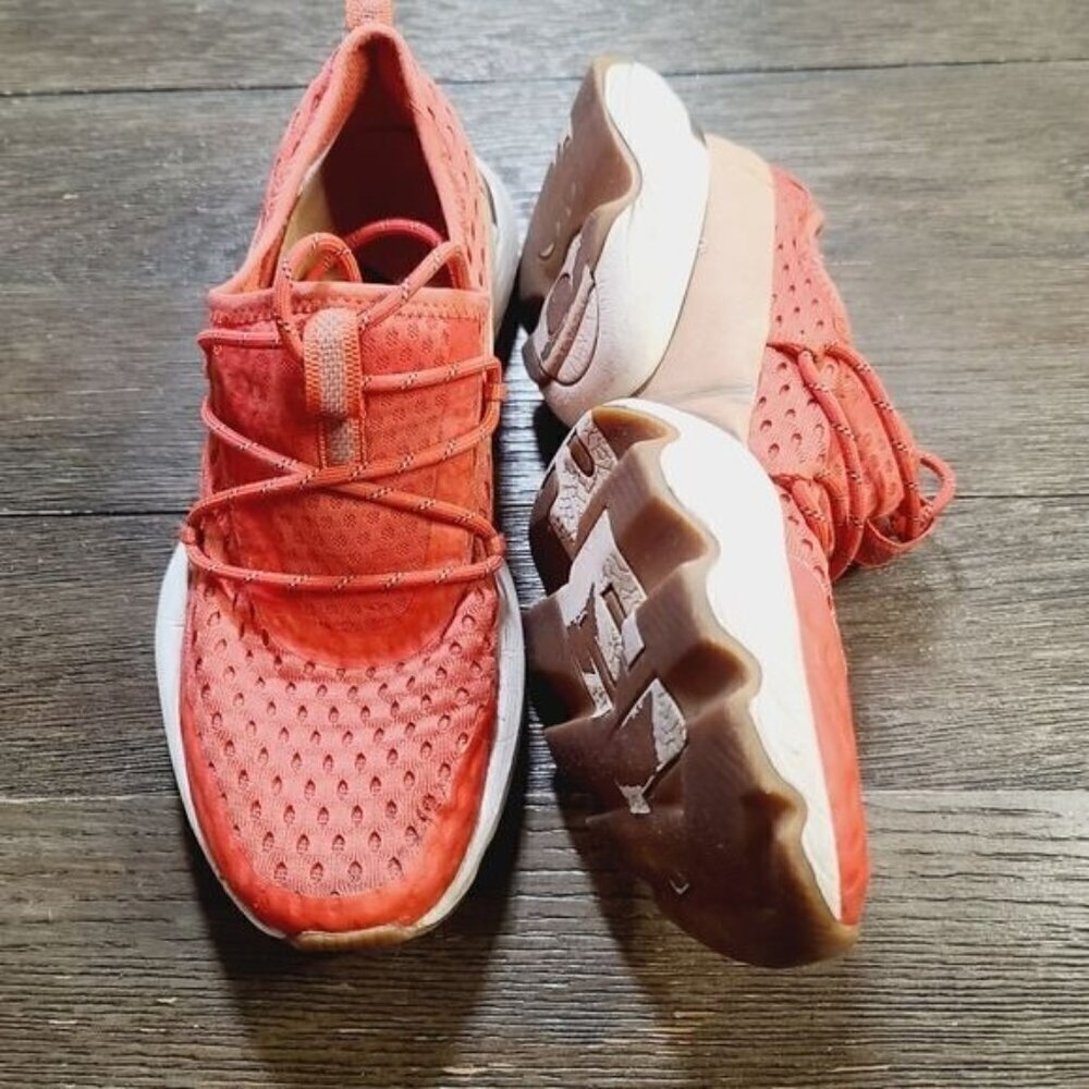Sorel Women's Coral/White Knit Sneakers